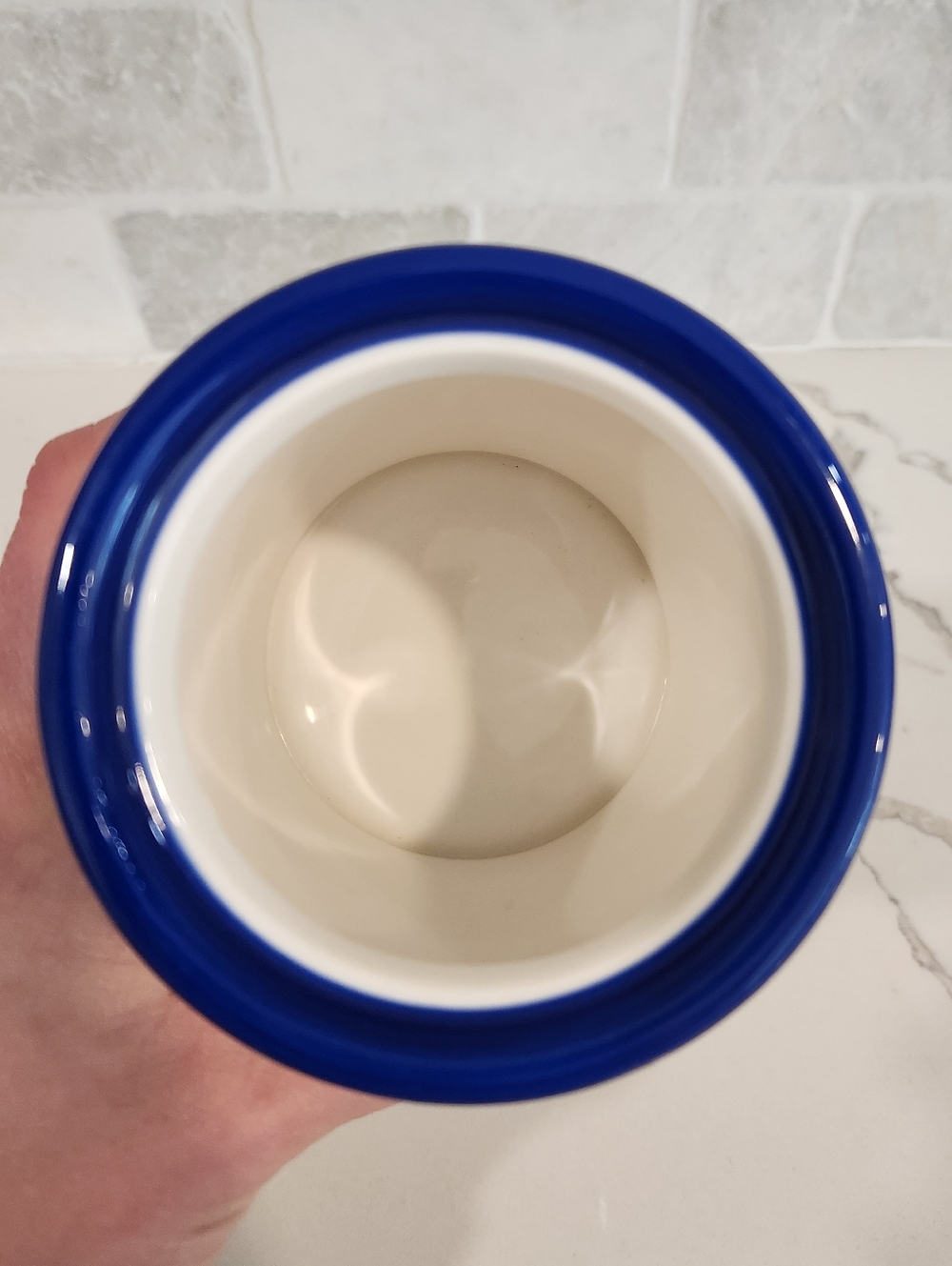 Jonathan Adler Druggist LSD Porcelain Lidded Jar Canister Psychedelic Blue/White - Picture 7 of 11